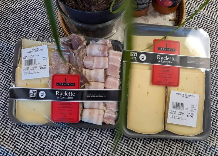 Charcuteries et fromages pour raclette Sainte-Anne-de-Beaupré