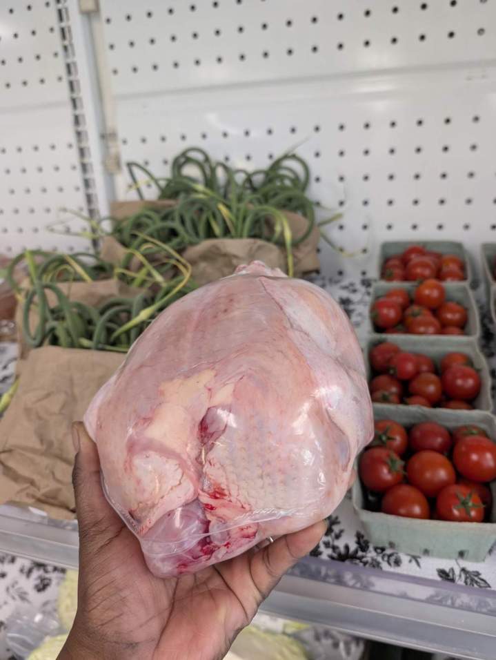 Poulet fermier, tomates, fleurs d'ail croquantes Sainte-Anne-de-Beaupré